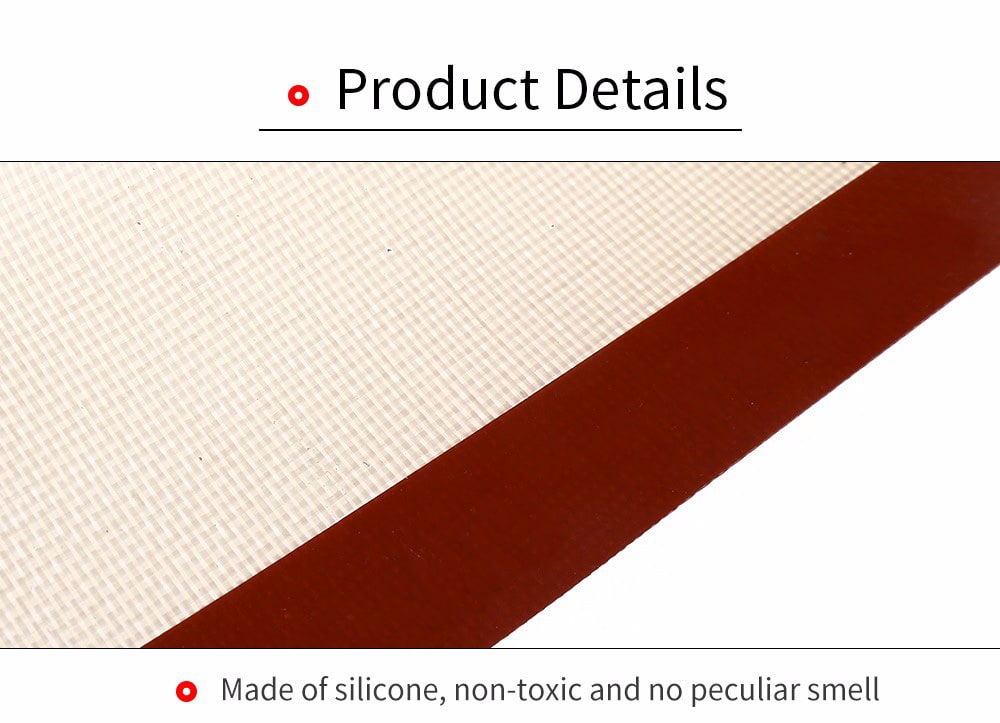 Folding Silicone Baking Cake Dough Fondant Rolling Kneading Mat- Colormix 42*29.5CM