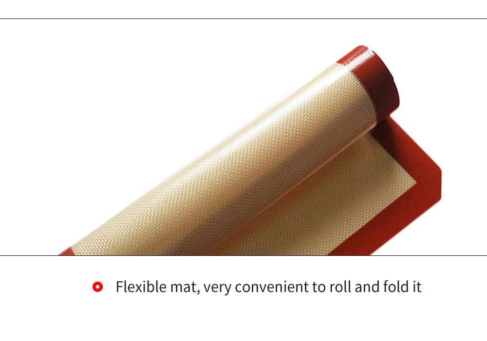 Folding Silicone Baking Cake Dough Fondant Rolling Kneading Mat- Colormix 42*29.5CM