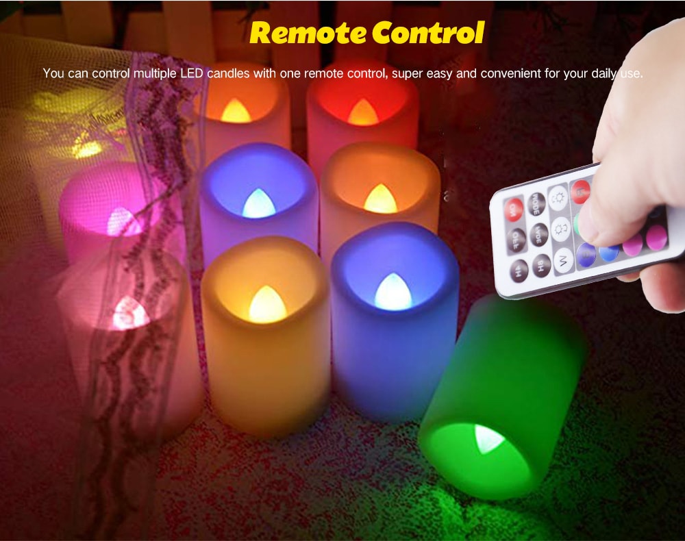 Utorch Remote Control Candle LED Light 3pcs- White 3 pieces with same size Utorch Remote Control Candle LED Light 3pcs- White 3 pieces with same size