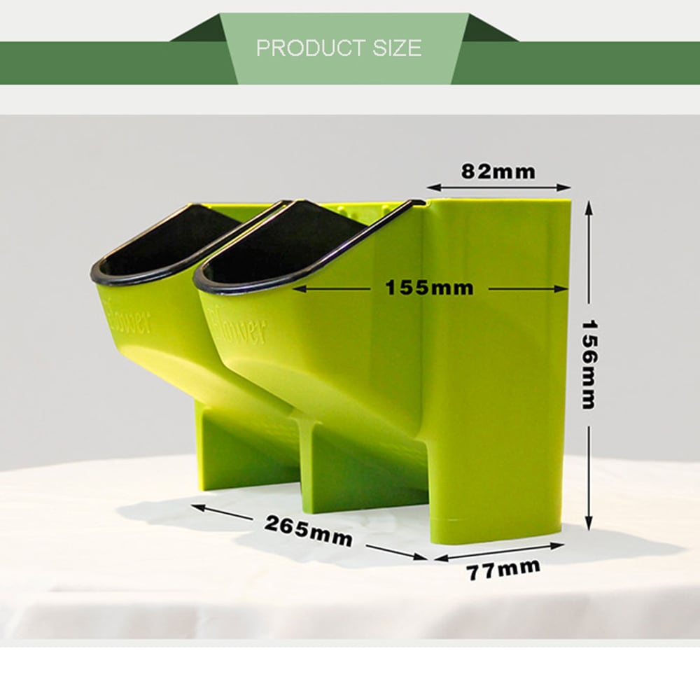 Simple Three-dimensional Combination Plant Flower Pot- Orange