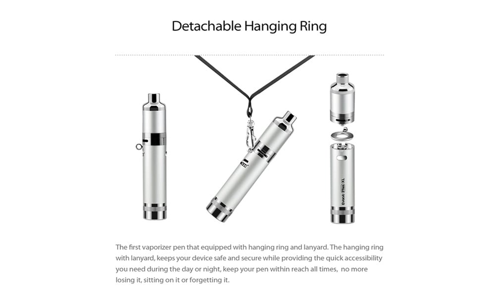 Yocan Evolve Plus XL Wax Vape Pen Kit with 1400mAh / 0.375 ohm for E Cigarette- Silver