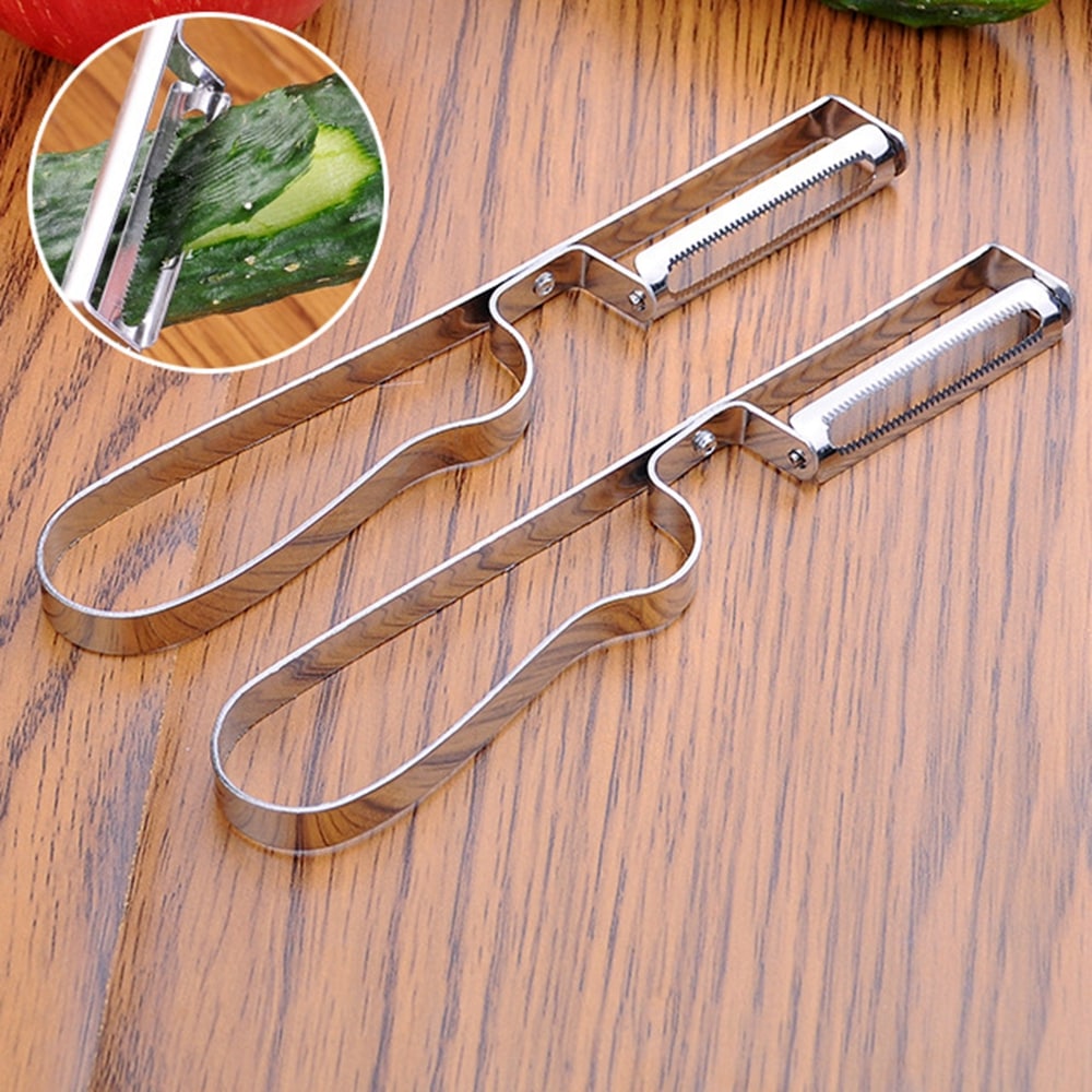 Stainless Steel Melon Peeler Kitchen Tool- Silver