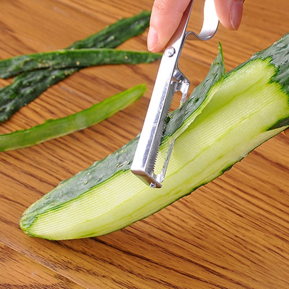 Stainless Steel Melon Peeler Kitchen Tool- Silver