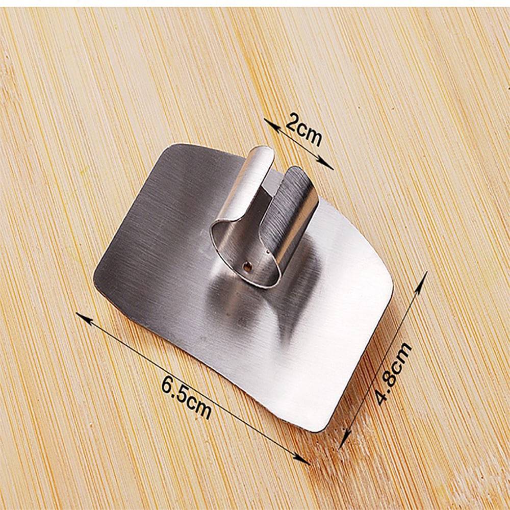 Stainless Steel Cutting Handguard Finger Guard- Silver