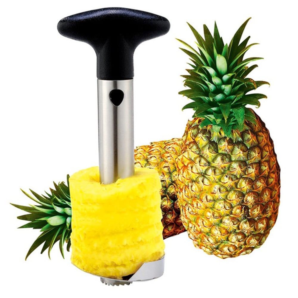 Stainless Steel Pineapple Peeler Peeled Pineapple Three In One Pineapple Peeler Kitchen Peeler- Silver