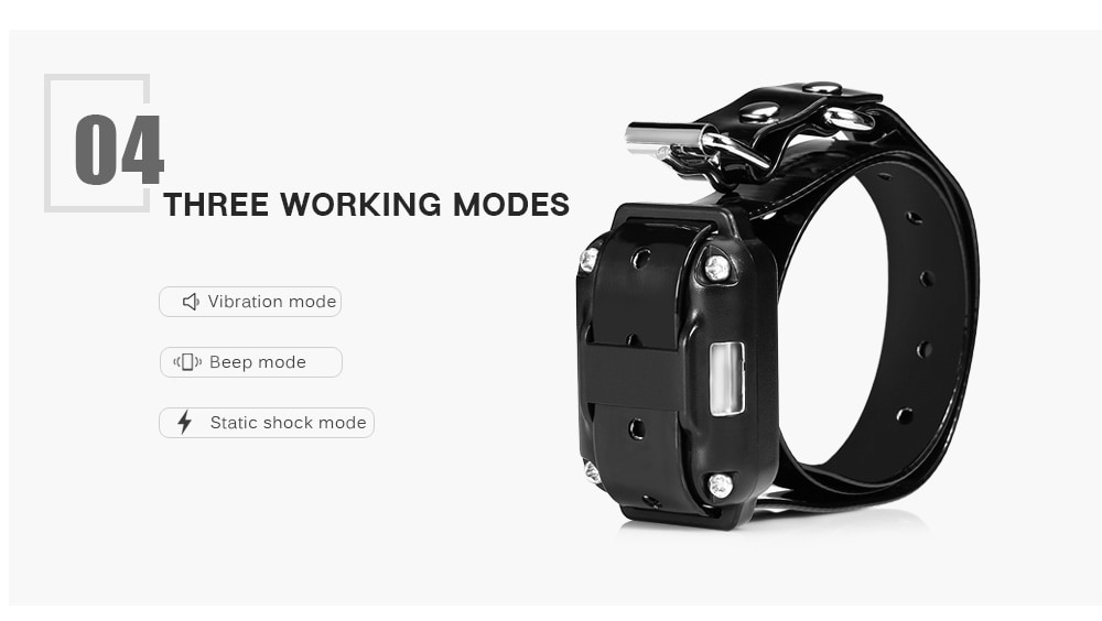 800m Waterproof Rechargeable Remote Control Dog Electric Training Collar with 2 Receivers- Black EU