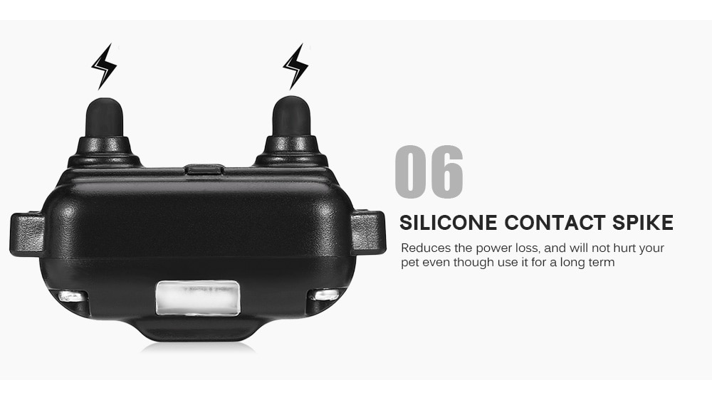 800m Waterproof Rechargeable Remote Control Dog Electric Training Collar with 2 Receivers- Black EU