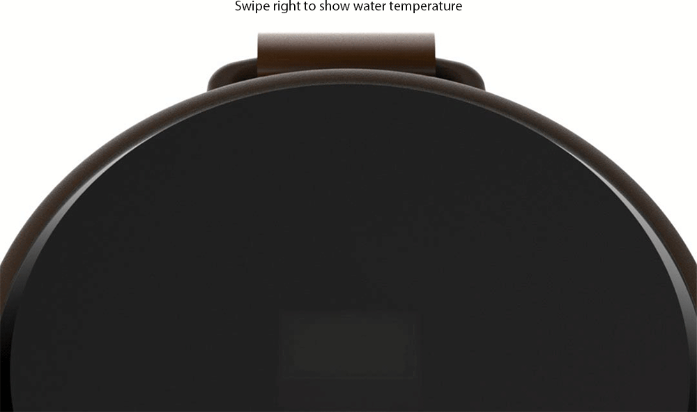 Simple Stainless Steel Intelligent Thermal Vacuum Water Bottle- White