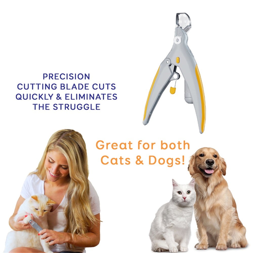 Pet Nail Trimmer Peti Care Clippers Grinders for Cat Dog- White