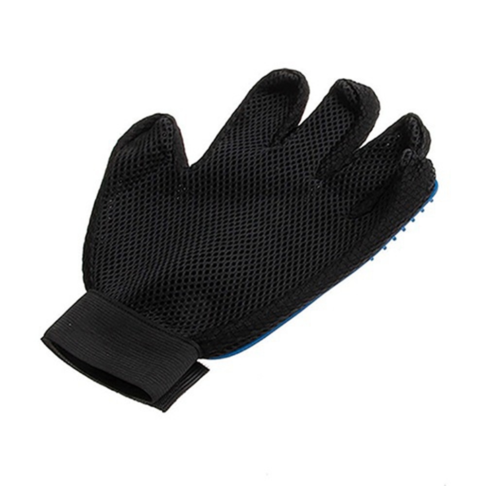 Pet Cleaning Care Massage Gloves- Blue