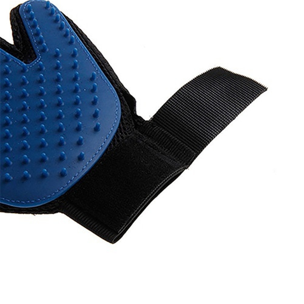 Pet Cleaning Care Massage Gloves- Blue
