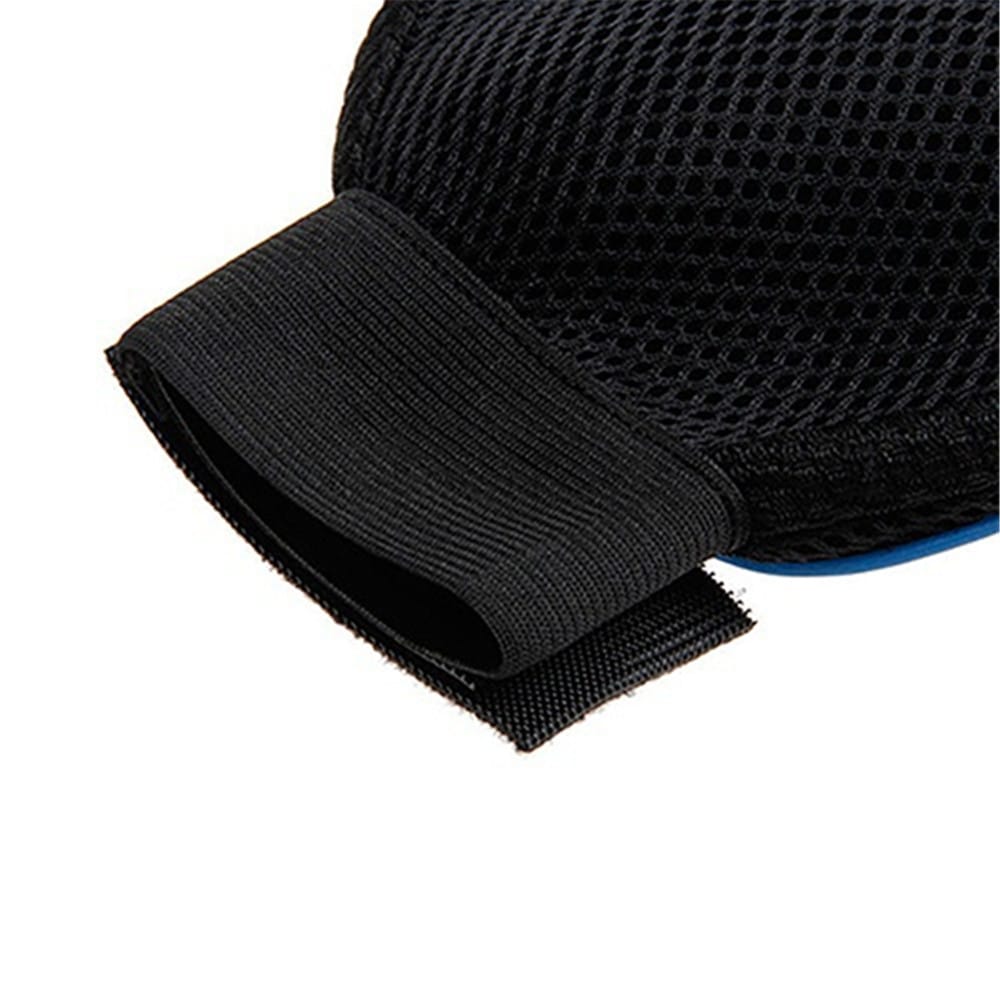 Pet Cleaning Care Massage Gloves- Blue