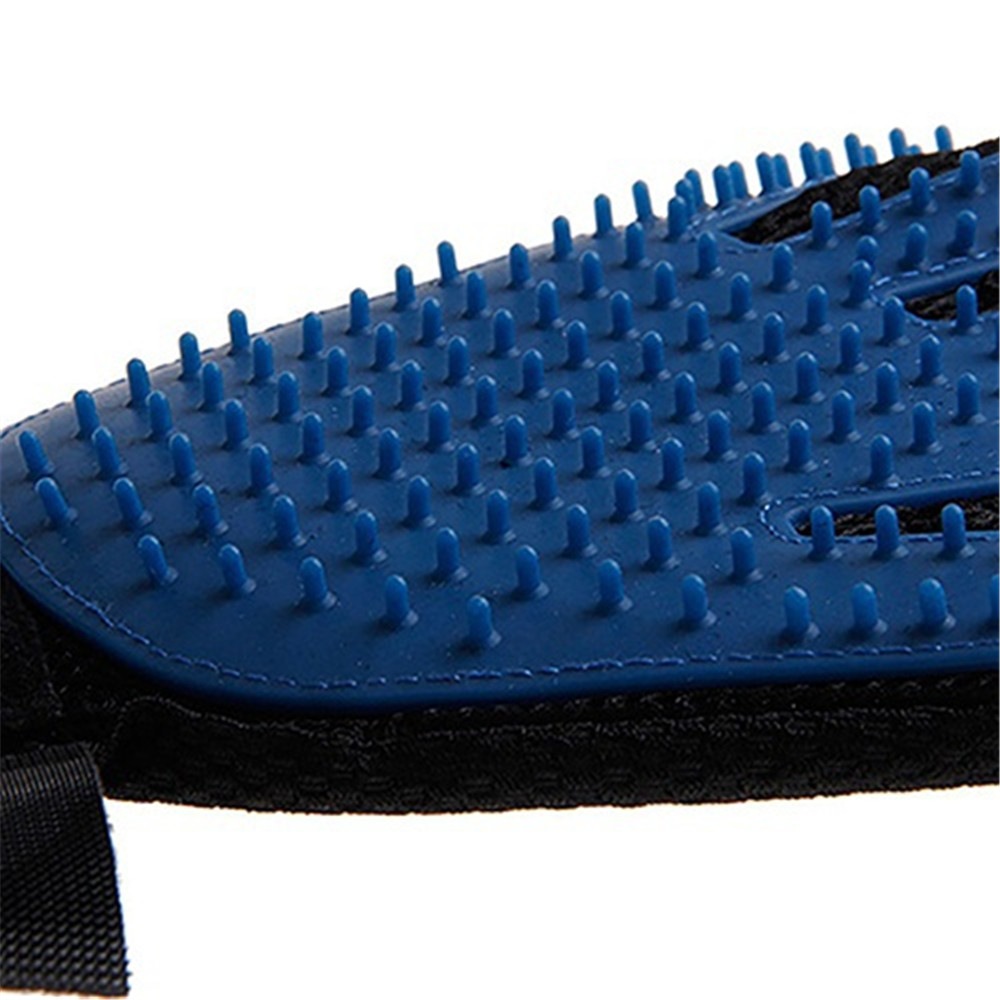 Pet Cleaning Care Massage Gloves- Blue