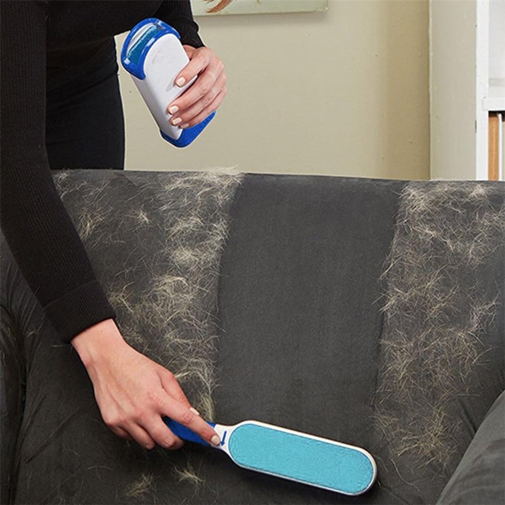 Pet Grooming Brush Three-Piece Suit- Blue