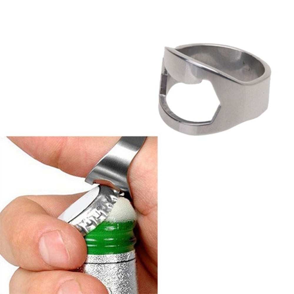 Ring Stainless Steel Bottle Opener- Silver