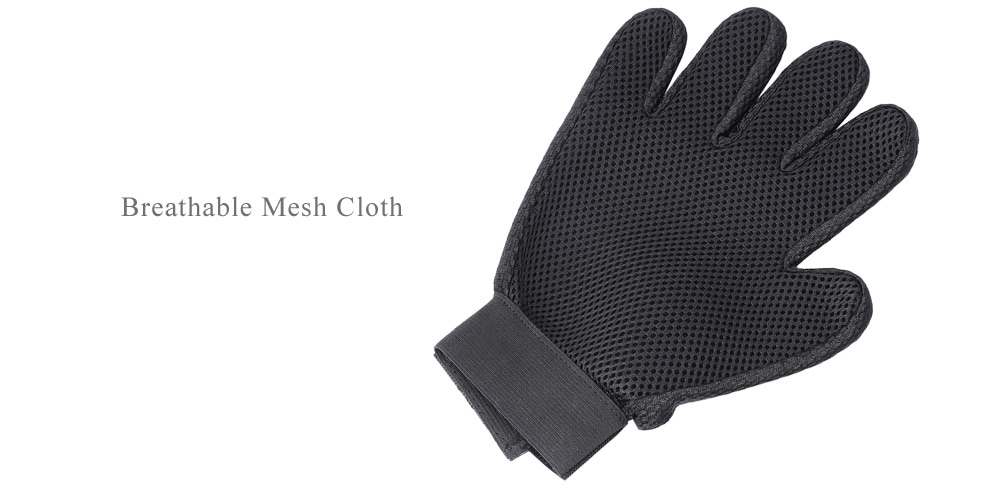 Pet Grooming Glove Massage Brush Deshedding Tool for Gog Cat- Blue